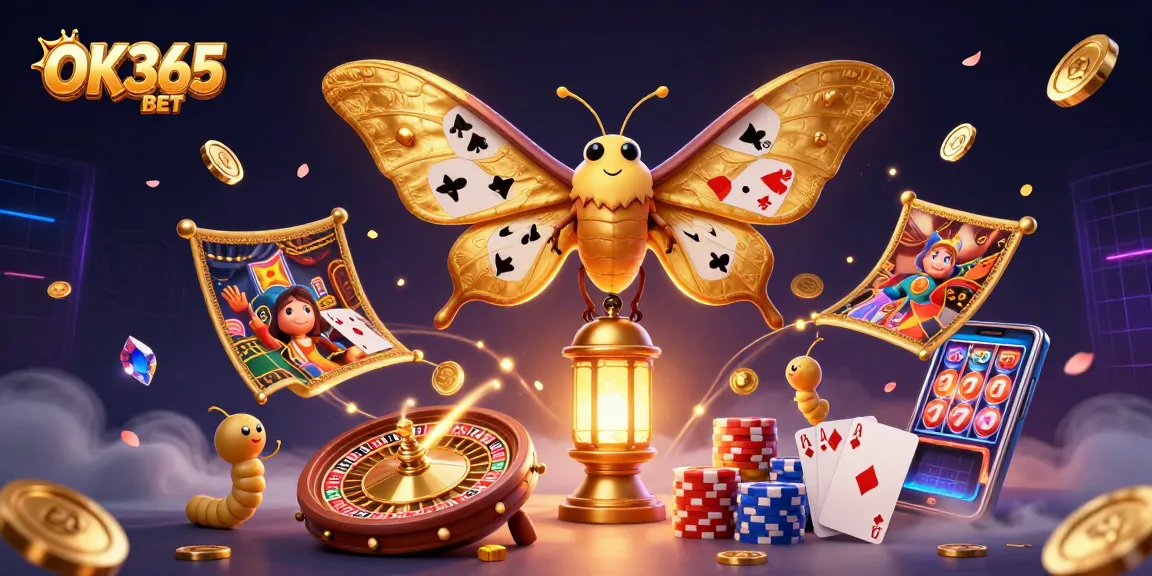 Experience thrilling gameplay with OK365 BET featuring dazzling casino scenes and vibrant characters.