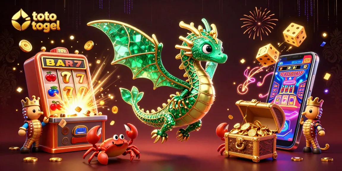Experience the excitement of toto togel with a magical sea dragon and treasure-filled slots!