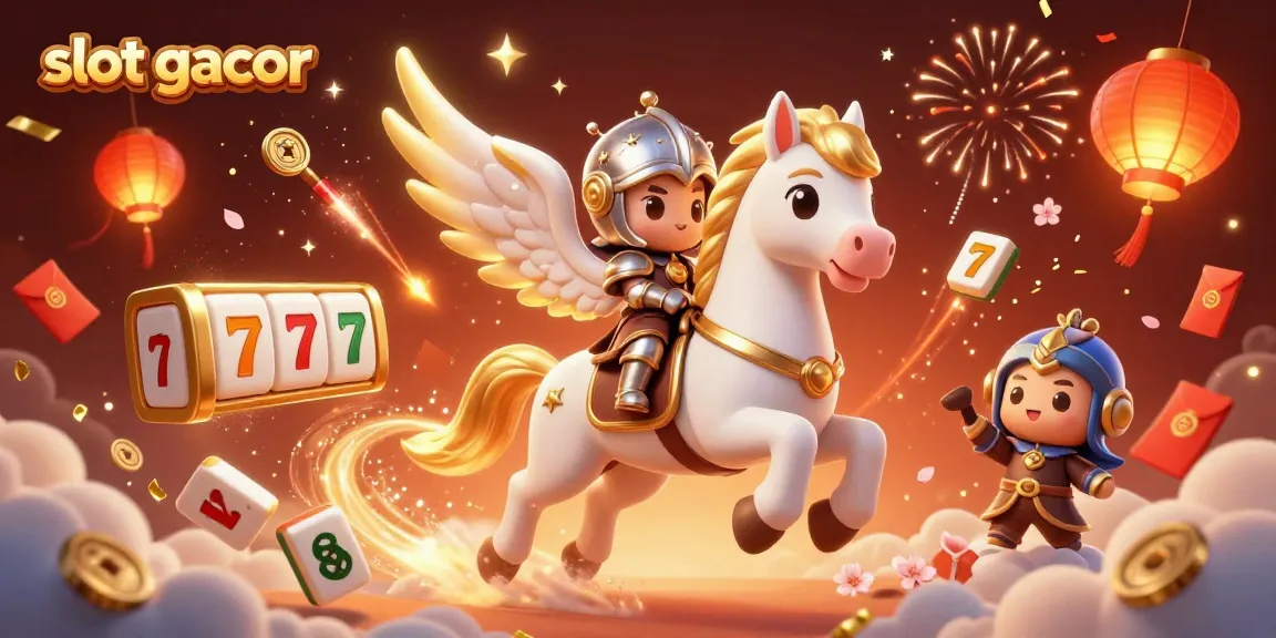 Experience the thrill of slot gacor with dynamic characters and vibrant casino elements.