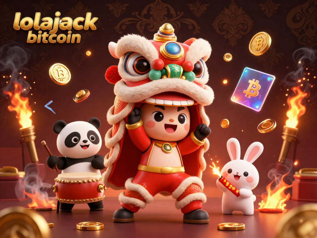 Experience the excitement of lolajack bitcoin with dynamic characters in a vibrant crypto casino setting.