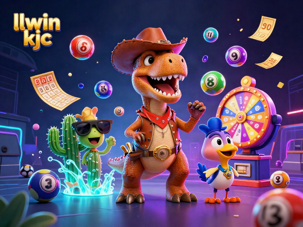 Engage with llwin kjc through vibrant casino fun depicted in thrilling 3D illustration.