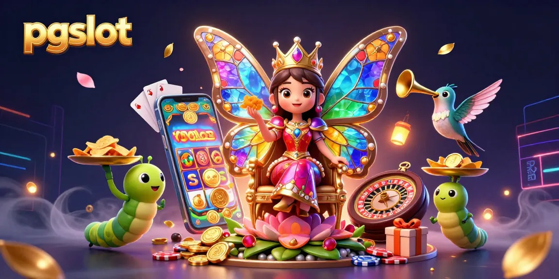 Spin the reels and discover amazing wins with pgslot in an enchanting casino scene.