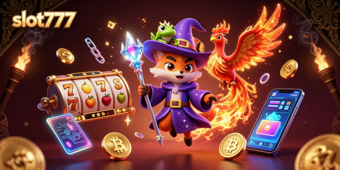 Mainkan slot777 dengan karakter berwarna dan simbol keberuntungan di dunia kasino online.