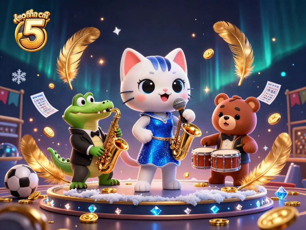 Engage in thrilling sports betting with keo nha cai 5 showcased in this vibrant casino illustration featuring dynamic characters.