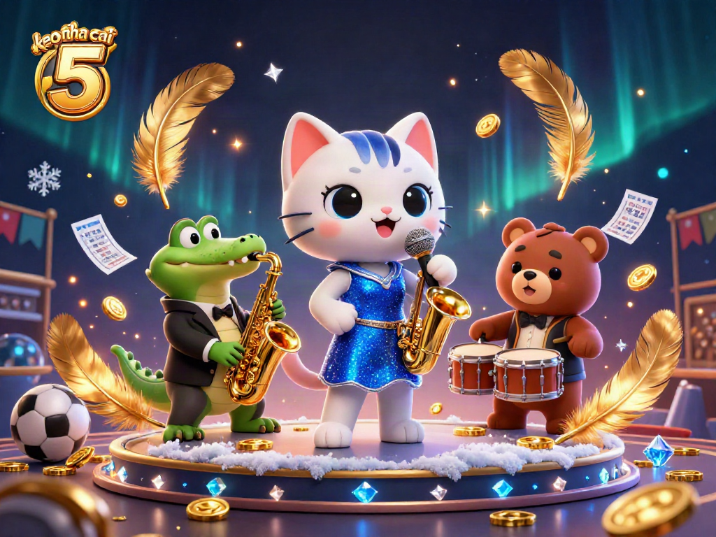 Engage in thrilling sports betting with keo nha cai 5 showcased in this vibrant casino illustration featuring dynamic characters.