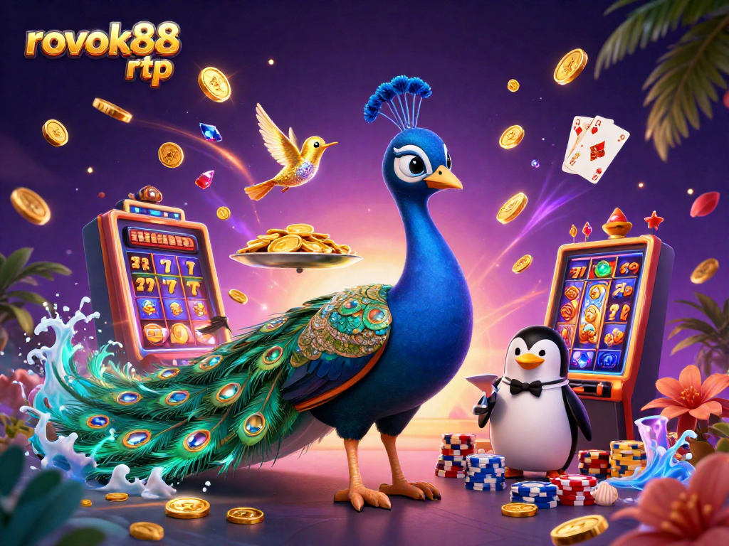 Spin the reels of rokok88 rtp for a chance at winning big with vibrant game imagery and casino elements.