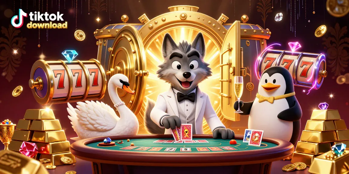 Engage in tiktok download by exploring a vibrant casino scene packed with characters and gaming elements.