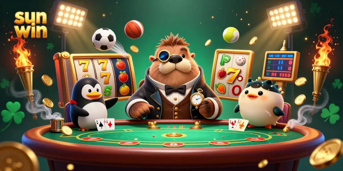 Play exciting games at sun win with our unique underwater poker experience featuring a jolly walrus.