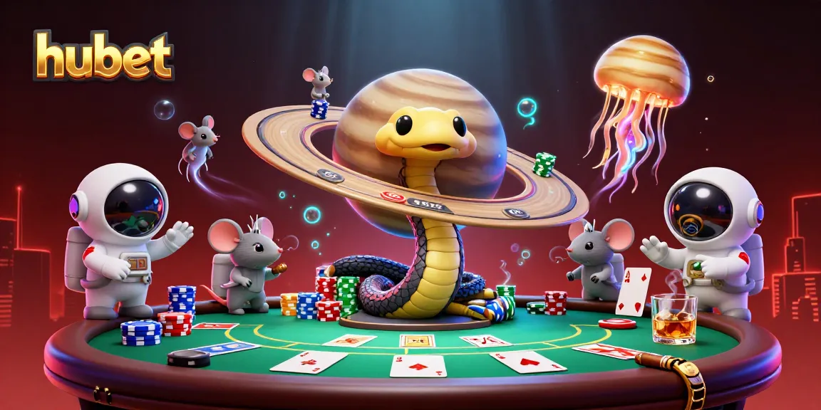 Bet on the cosmic roulette with hubet's unique 3D characters and vibrant casino elements.