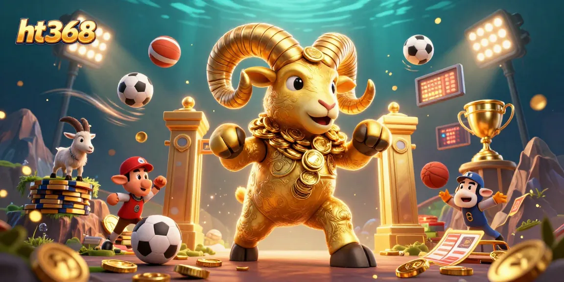 ht368 engaging in thrilling sports betting actions amid vibrant casino aesthetics.