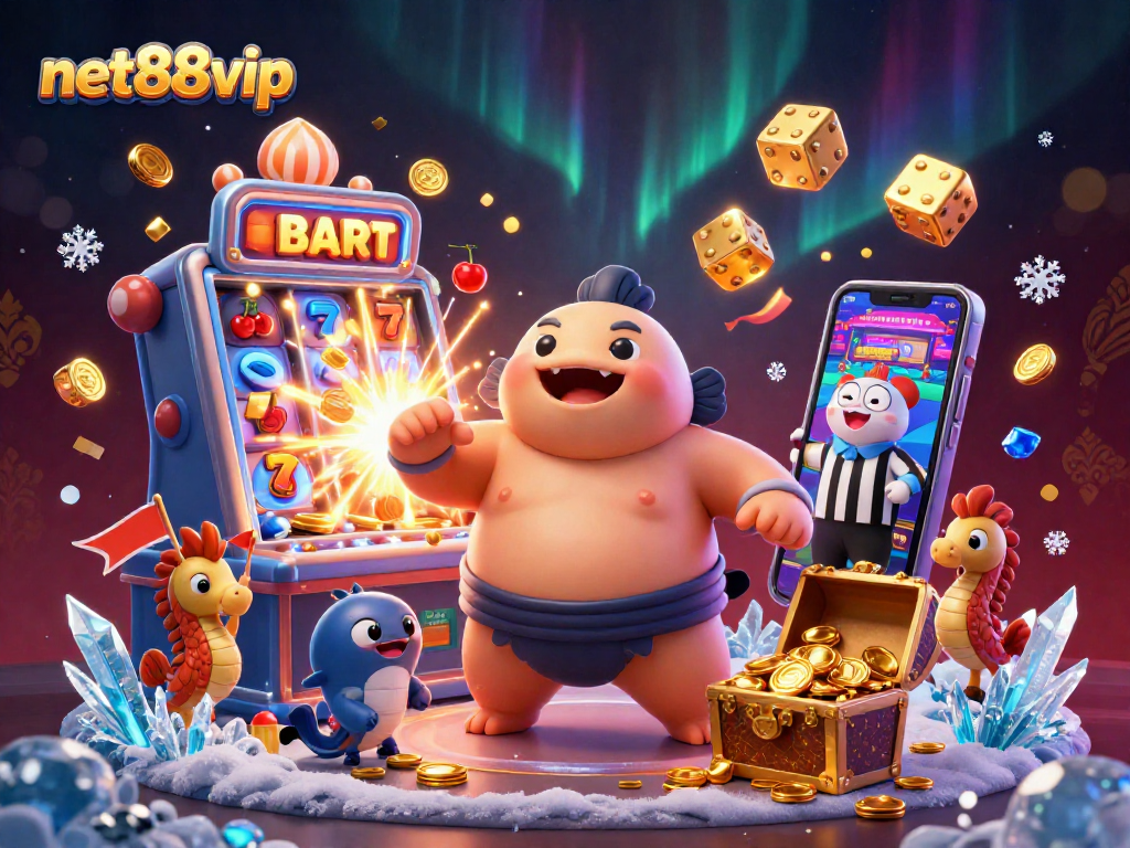 net88vip features exciting casino visuals with dynamic characters and colorful gaming elements.
