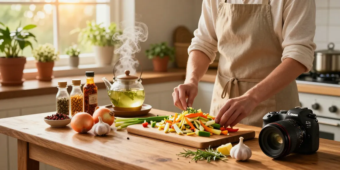Delicious preparation of ginger and lemongrass dish in a cozy kitchen, showcasing fresh ingredients and warm light, focusing on the art of cooking with สล็อต elements.