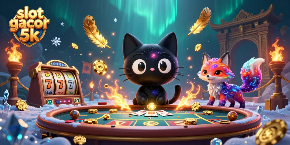 Engage with captivating slot gacor 5k gaming experiences through vibrant cosmic casino illustration.