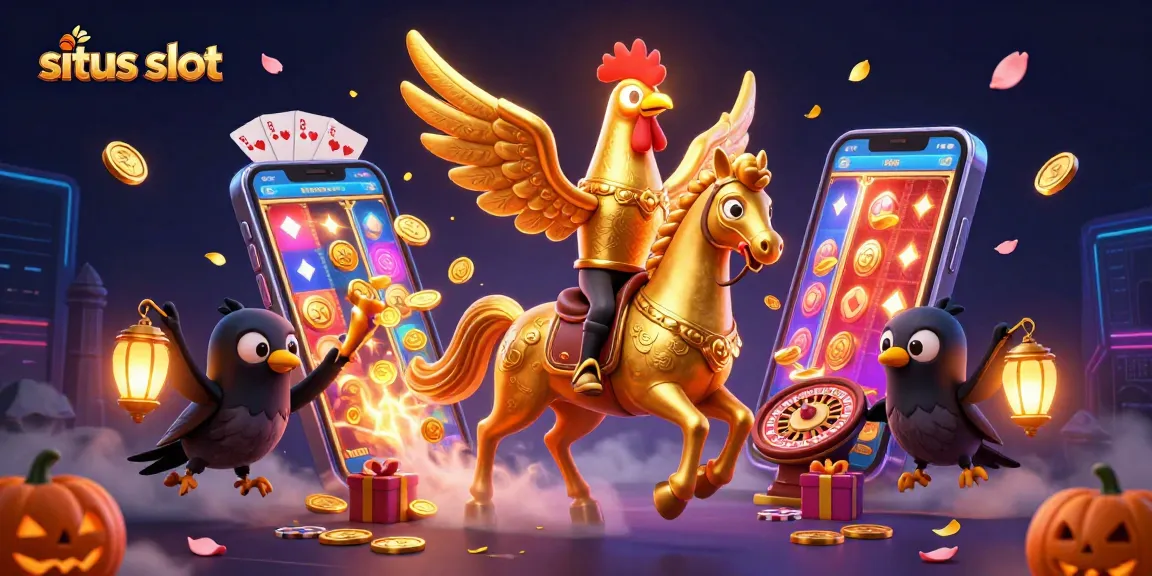 Engage in exhilarating situs slot adventures with the golden rooster and his spectral companions.